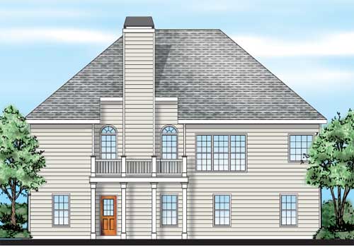 Mercer House Plan Rear Elevation