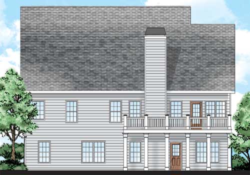 Seymour House Plan Rear Elevation