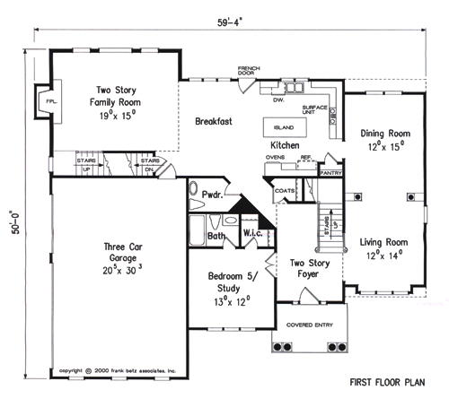 Halsey House Floor Plan Frank Betz Associates