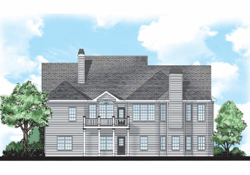 Broderick House Plan Rear Elevation