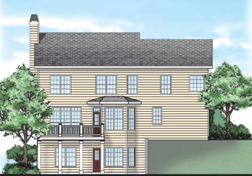 Dubose House Plan Rear Elevation