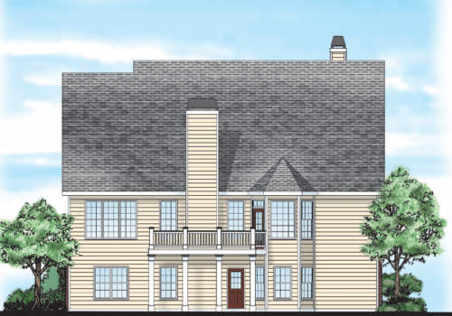 Addison Place House Plan Rear Elevation