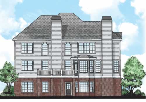 Covington Ridge House Plan Rear Elevation