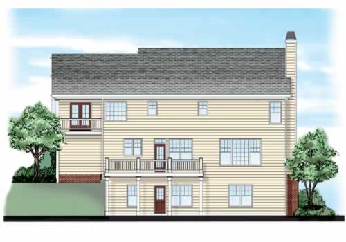 Sonoma House Plan Rear Elevation