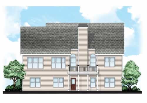 Oxnard House Plan Rear Elevation