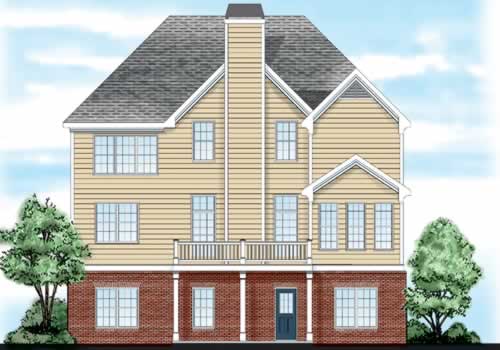 Arramore House Plan Rear Elevation
