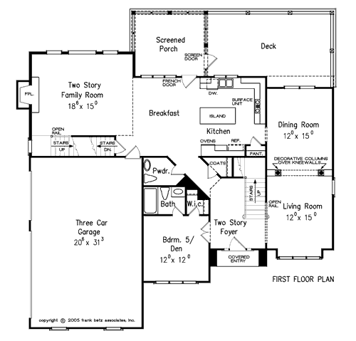 Mendenhall House Plan