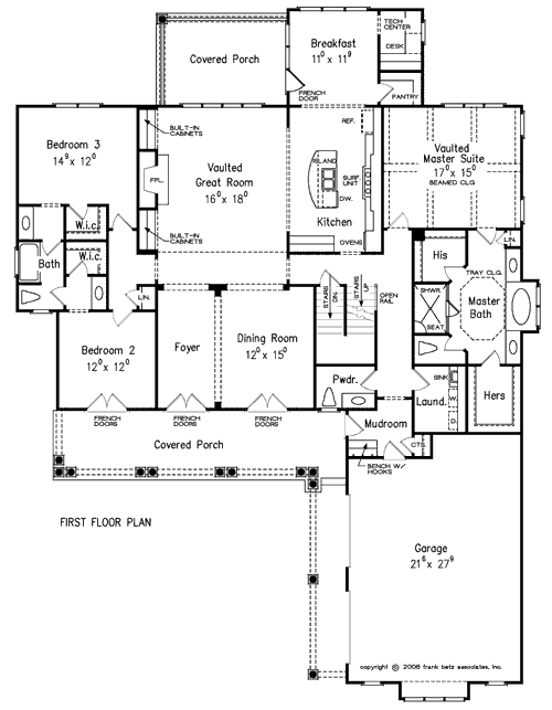 Brandywine House Floor Plan Frank Betz Associates