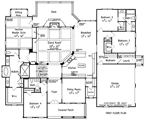 Tavistock House Plan