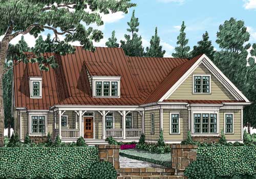 Ivy Jeane Cottage (b) House Plan Elevation