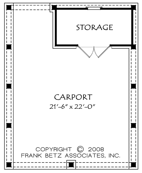 Carport Plan 4086 (2 Car) House Plan