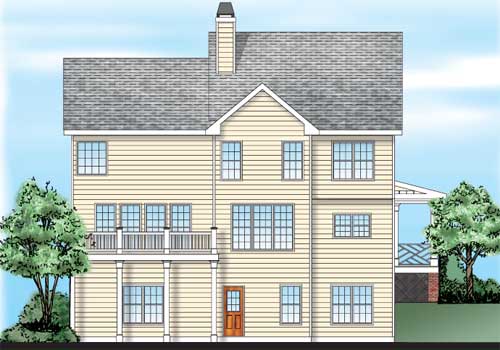 Macgregor House Plan Rear Elevation