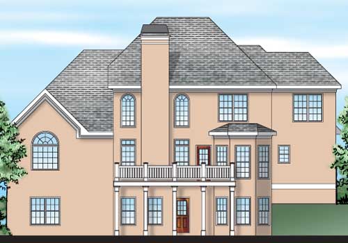 Shelby House Plan Rear Elevation