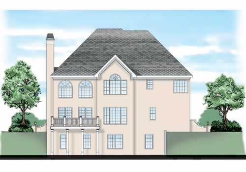 Burgess House Plan Rear Elevation