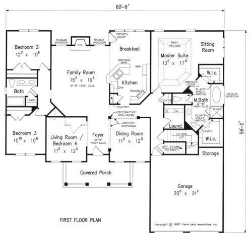 Edgewater House Floor Plan Frank Betz Associates