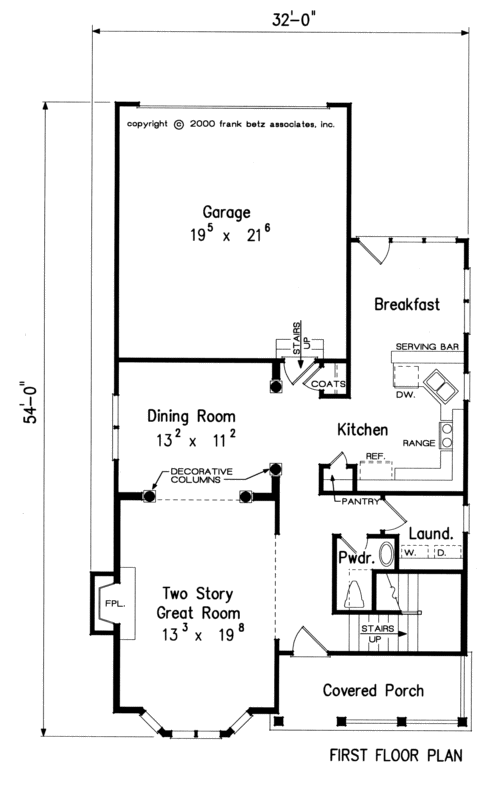 Pinckney House Plan
